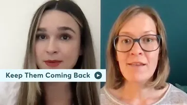 Screenshot of presenters Dani Schenone and Raina Hathorne