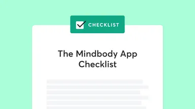 The Mindbody App Checklist