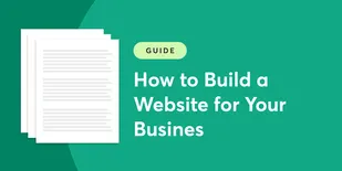 A graphic that reads how to build a website for your business