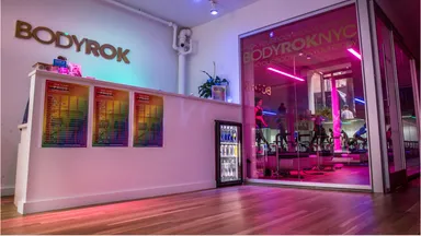 BODYROK front desk area and pilates machines