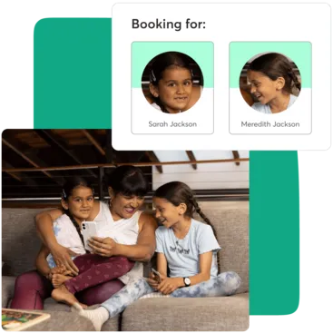 A collage showing Mindbody family accounts for dance businesses