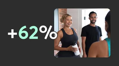 graphic showing a 62% increase