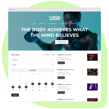 Mindbody branded web tools