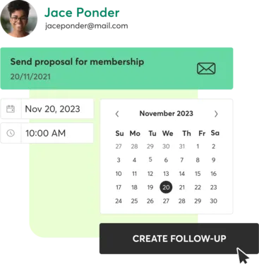 A screenshot showing how you can automate your sales workflow using Mindbody software.