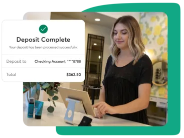 A collage showing revenue payout from the Mindbody Marketplace