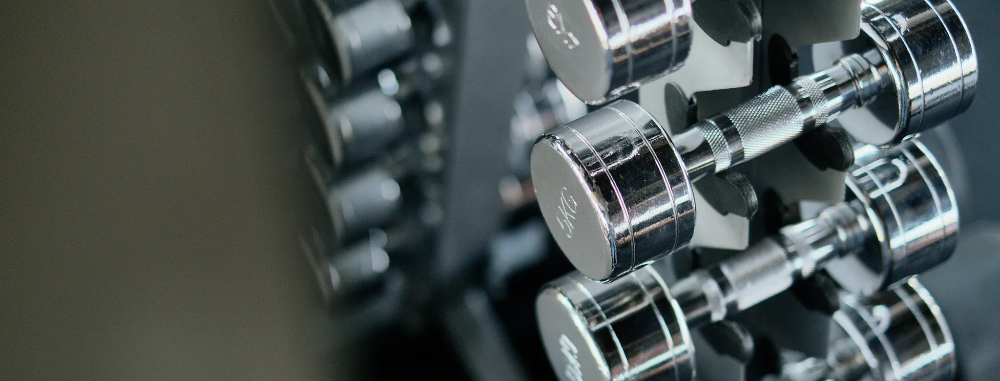 weights on weight rack