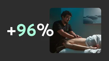 graphic showing a 96% increase